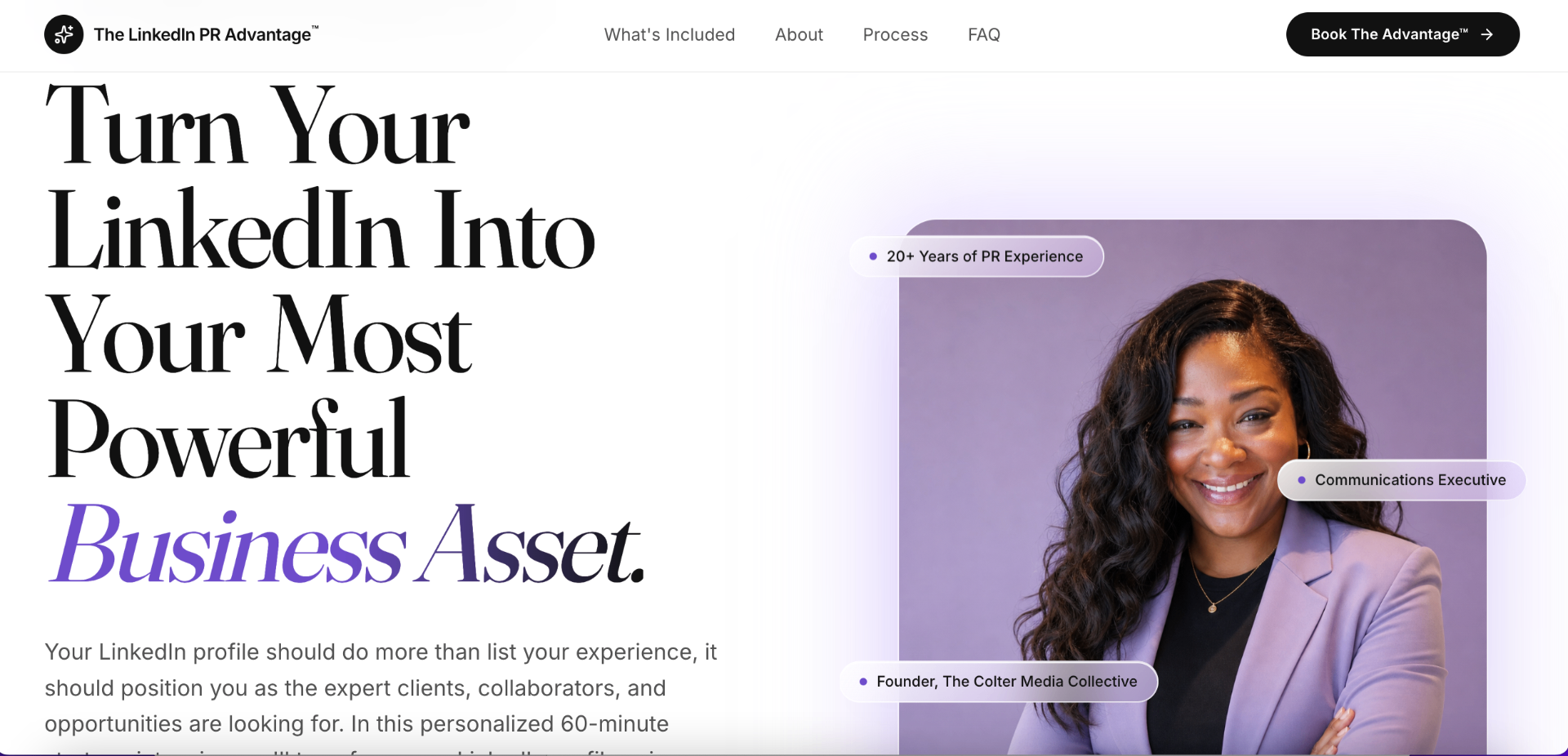 Jennifer Colter landing page