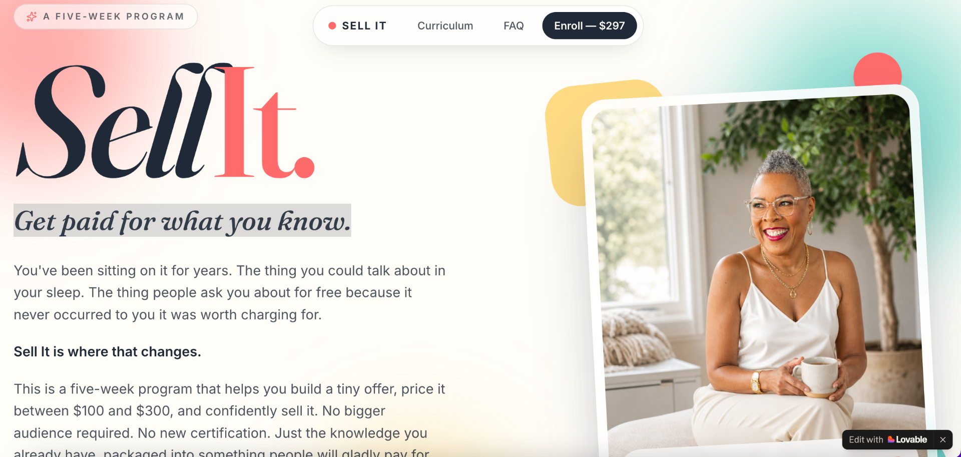 Gail Keyes-Allen landing page